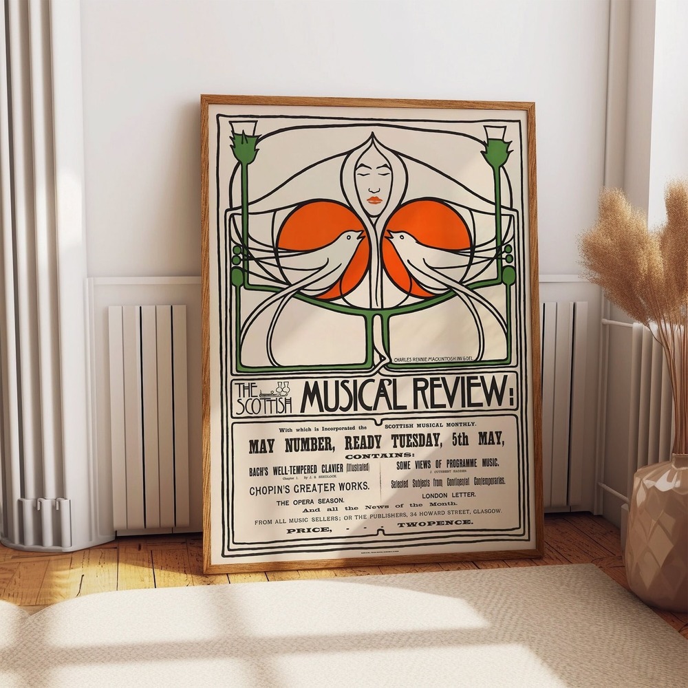 Scottish Art Nouveau Poster By Charles Rennie Mackintosh